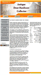 Mobile Screenshot of antiquedoorhardwarecollector.com